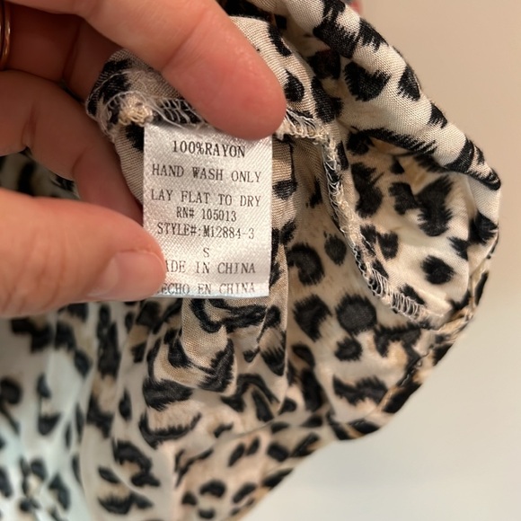 Savanna Jane - animal print, floral embroidered, 3/4 Sleeve blouse - Picture 3 of 7